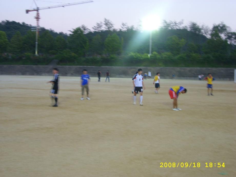 1,2학년 선후배 친선 축구경기