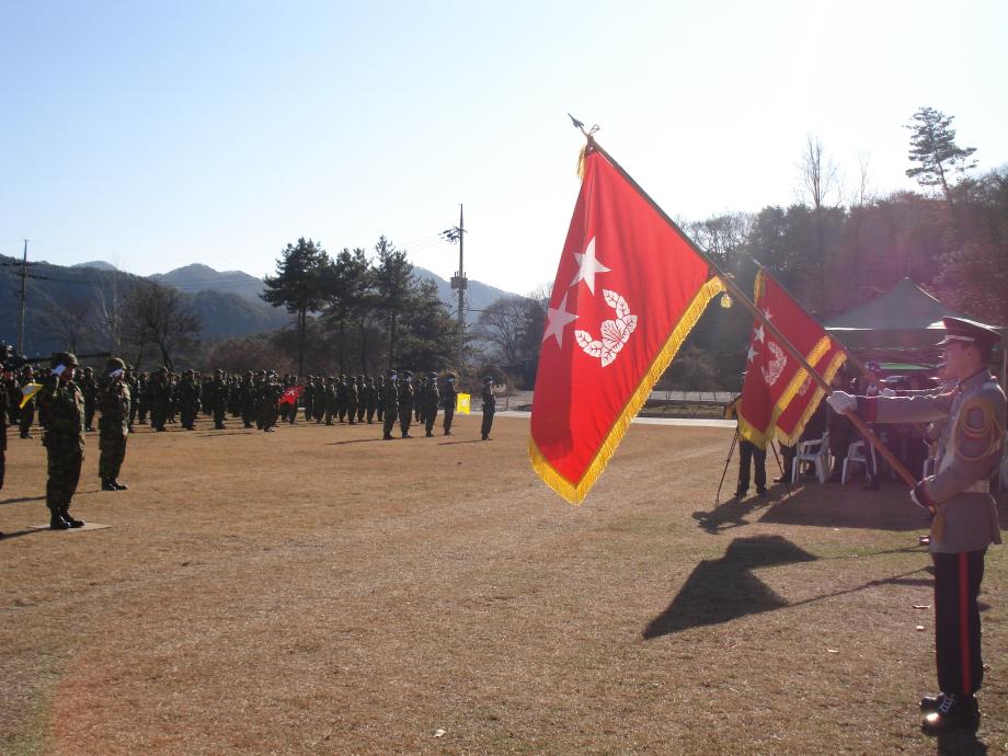 학과장님 11사단장 취임식 참석